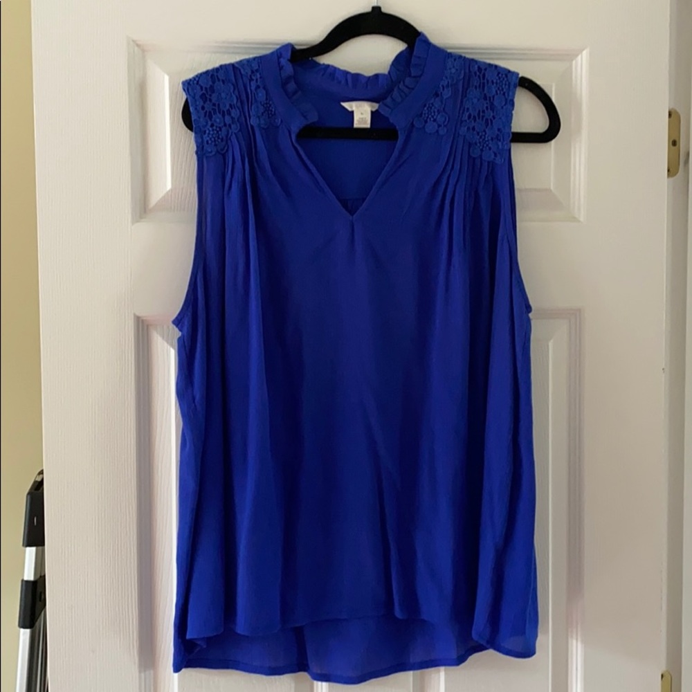 Caslon Lace Appliqué Top